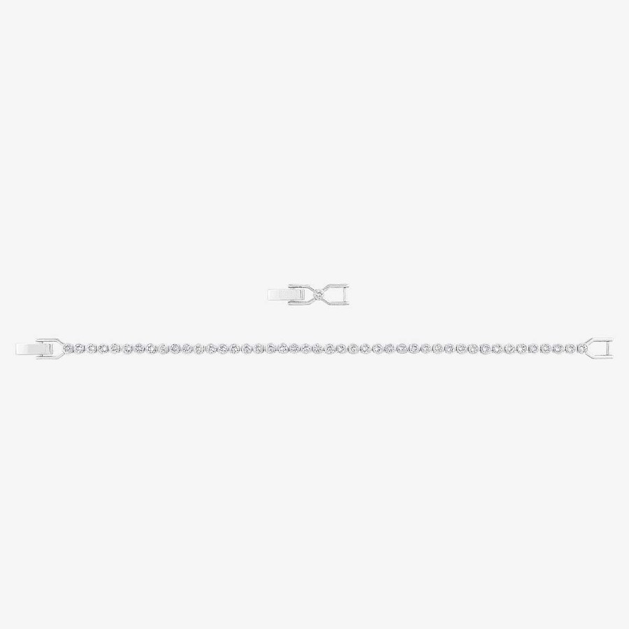Joyer A Swarovski  | Pulsera Emily Swarovski Ba Ada En Rodio
